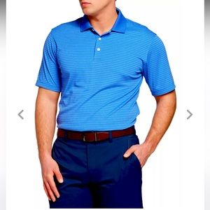 Walter Hagen Men’s Essential Stripe Golf Polo (NWT)